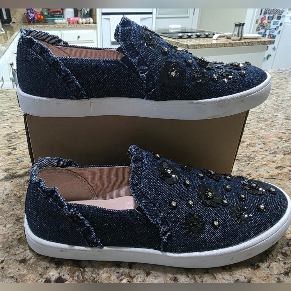 🔥 Kate Spade New York Louise Indigo Slip On Sneaker Shoes Women's  Size US 9 - Picture 6 of 10